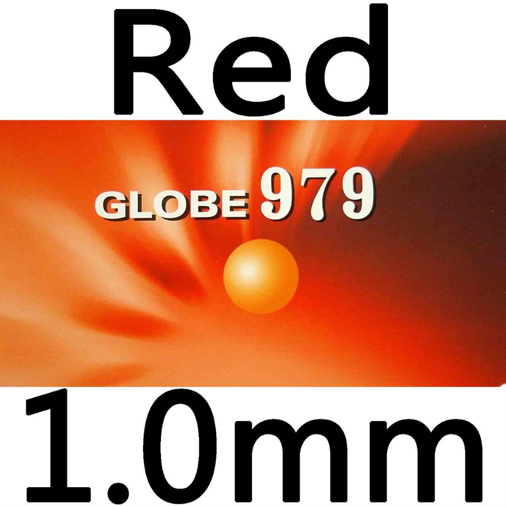 Globo 979 Chop + ataque largo Pips-Out ping pong goma con esponja: red 1.0mm