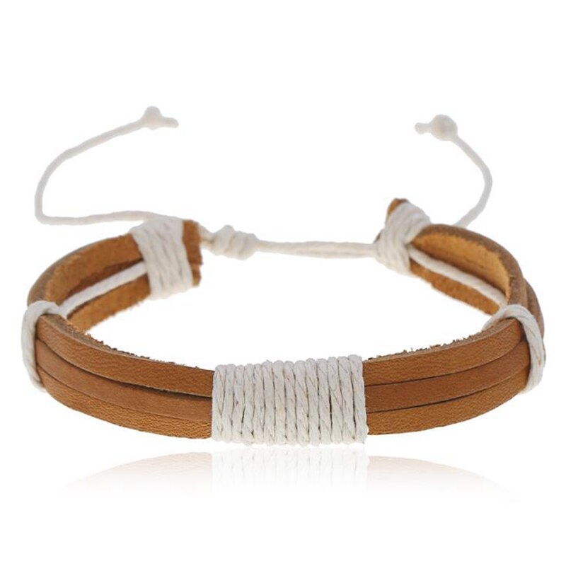 Jahrgang Charme Handarbeit Gewebt Männer Leder Armbänder Frauen Jahrgang Armreif Männlichen Homme Schmuck Zubehör