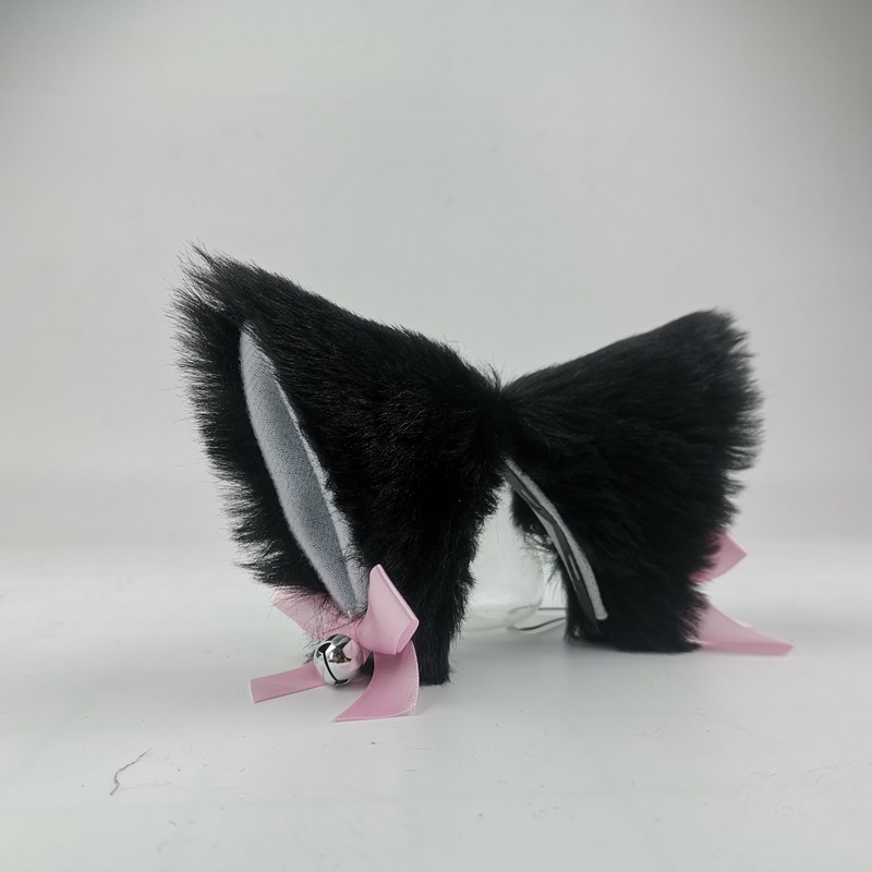 Decoración de orejas de gato para casco de motocicleta, pegatinas de felpa bonitas, casco de Motocross, cara completa, decoración de casco todoterreno, estilo de Cosplay