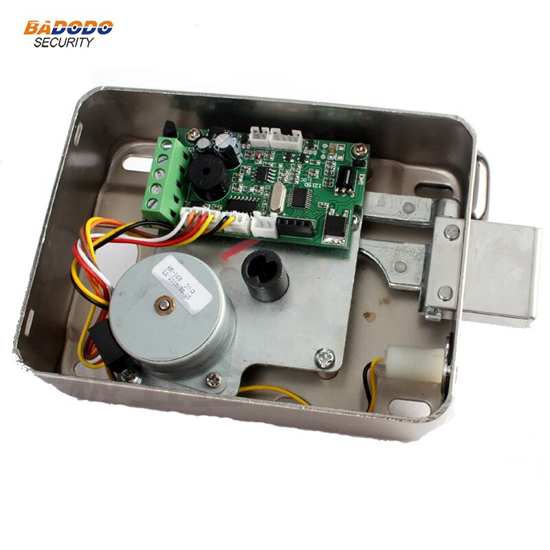 Electric lock 125KHz RFID ID EM card motor lock with mechanical key support intercom for access control system