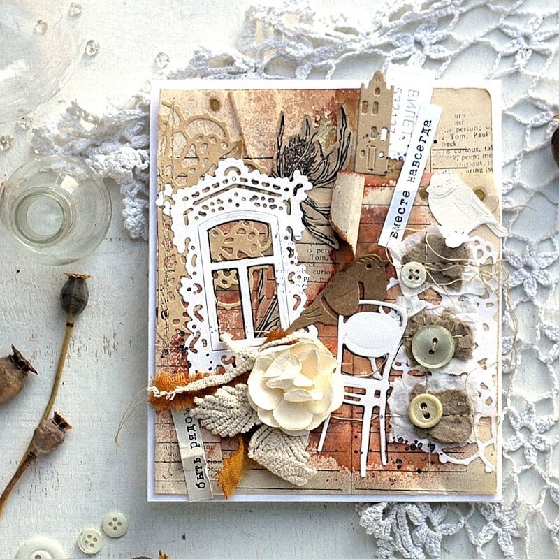 Metal Skærematricer - DIY Scrapbooking, Kort, Fotoalbum - Blade, Ananas, Sommerfugl, Ræv, Fugl