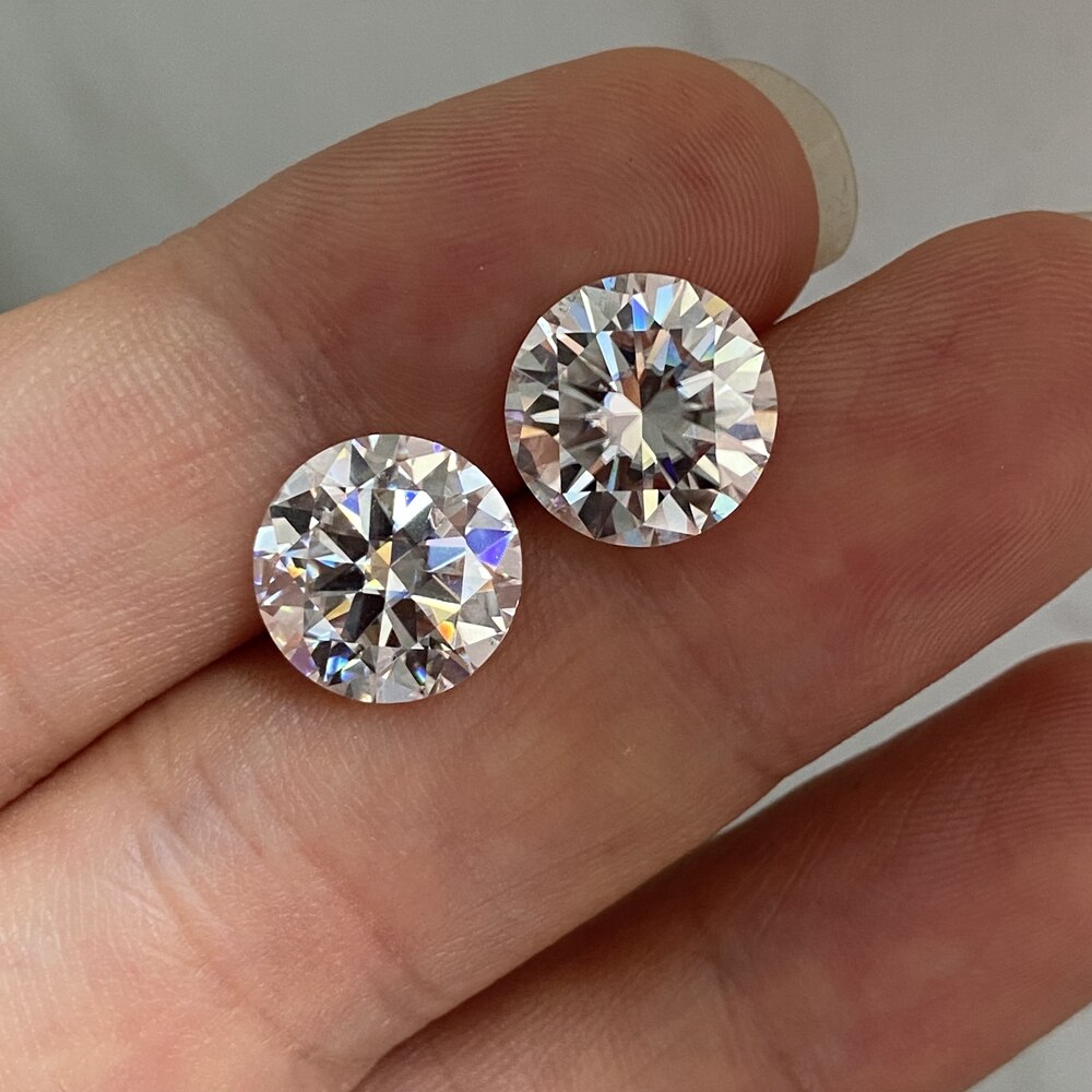 Meeiddian GH VVS 7mm cuore tondo e frecce tagliate bianco 1.2 carati Moissanite pietra diamantata sciolta