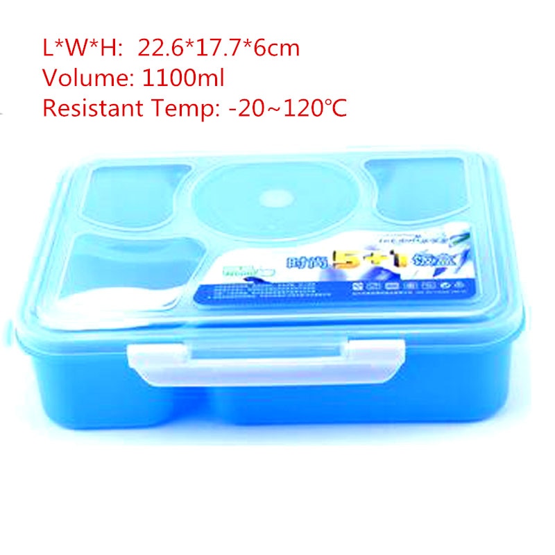 Baby Kids Food Container Bento Video Show with Soup Bowl Children Dinnerware School Portable Food Storage Container