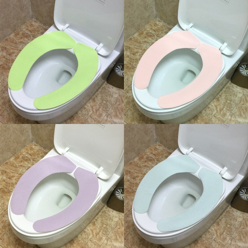 Autumn and winter models pasted toilet mat cartoon electrostatic toilet stickers