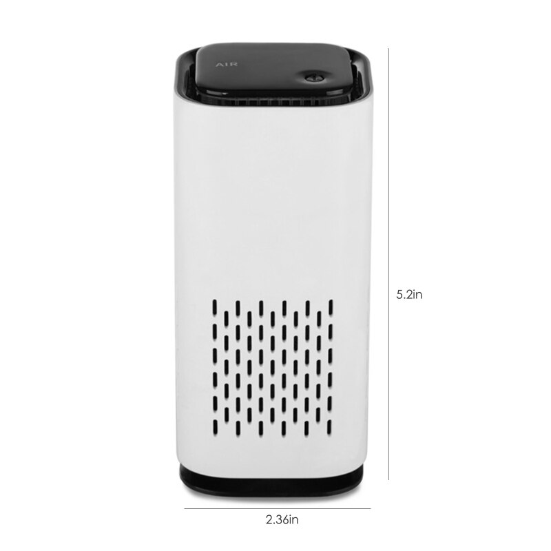 Mini Car Air Purifier Anion Triple Purification Activated Carbon Air Cleaner Fresh Home Bedroom Smoke Formaldehyde Remover: C