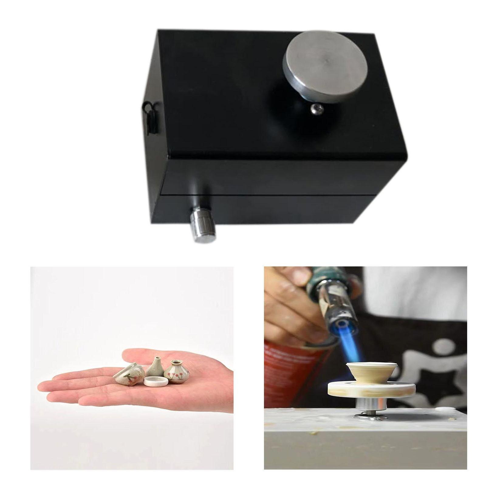 Mini Pottery Wheel Electric Pottery Wheel DIY Clay Tool for Ceramic 4.5cm Turntable Work Ceramics Clay Art Craft Accessories