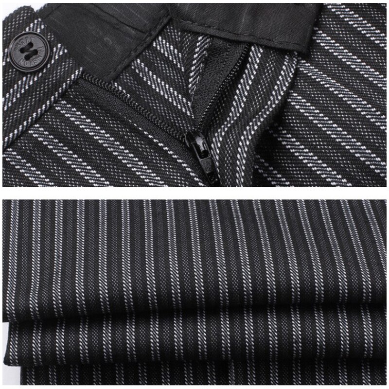 unisex Koch hosen Restaurant Uniform Koch Schlauch grau gestreiften Elastische arbeitskleidung für männer Zebra hosen kochen kostüm