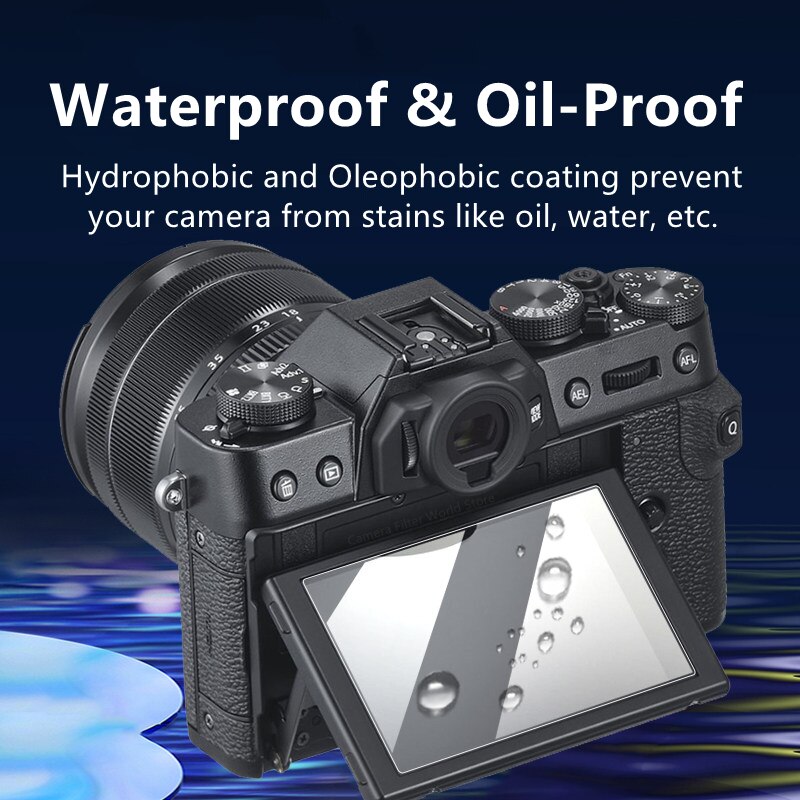 Protecteur d&#39;écran pour caméra Fuji XT4 XT3 XE4 XS10, Film en verre trempé pour Fujifilm X-T4 X-T3 X-T2 X-T1 X-H1 X-E4 X-S10