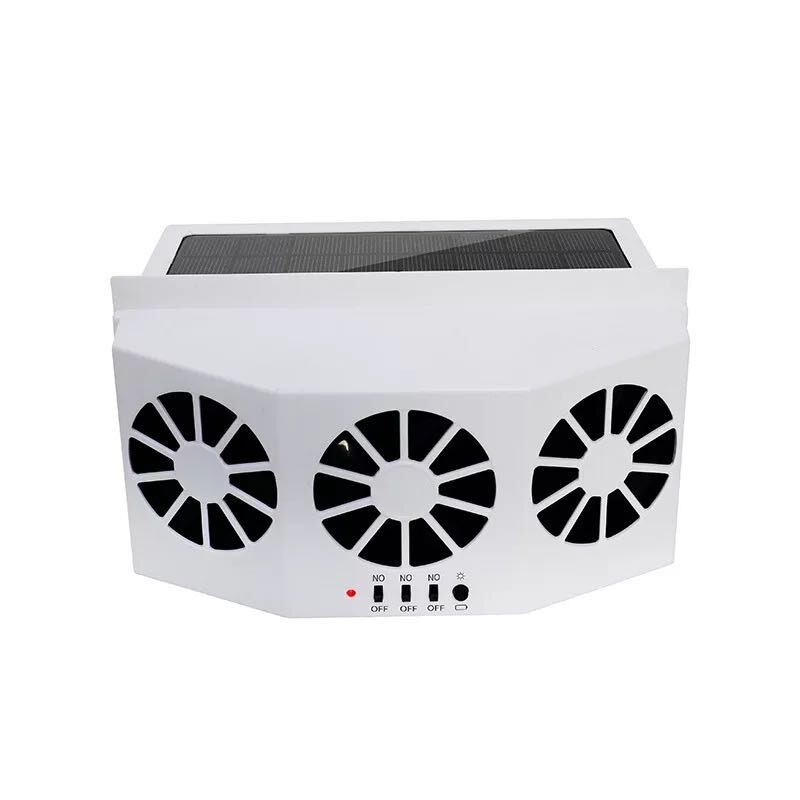 High-power Dual-mode Power Supply Car Solar Powered Exhaust Fancar Ventilation Fan Car Gills Cooler 2 Colors ABS car radiator