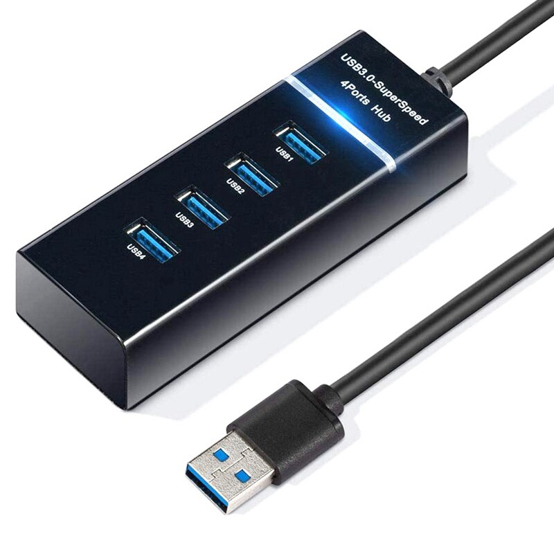 High Speed Usb 3.0 Hub 4 Port Splitter Adapter 5Gbps Draagbare Voor Pc Laptop Ultrabook Notebook Tablet Computer