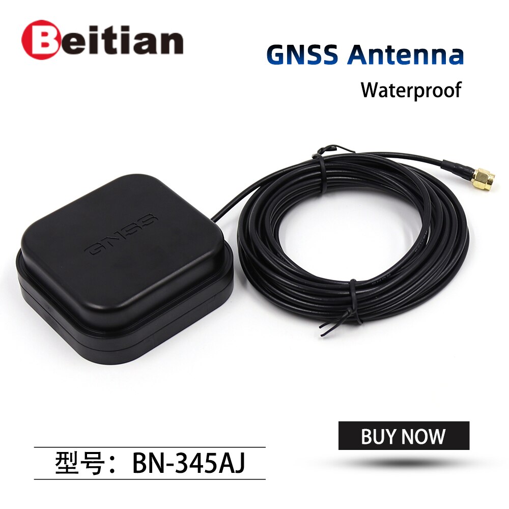 high precision GPS GNSS antenna,RTK GPS antenna,3.0V-18.0V,Magnetic Bottom,5.0m RG174,SMA connector,IP67 waterproof,BN-345AJ