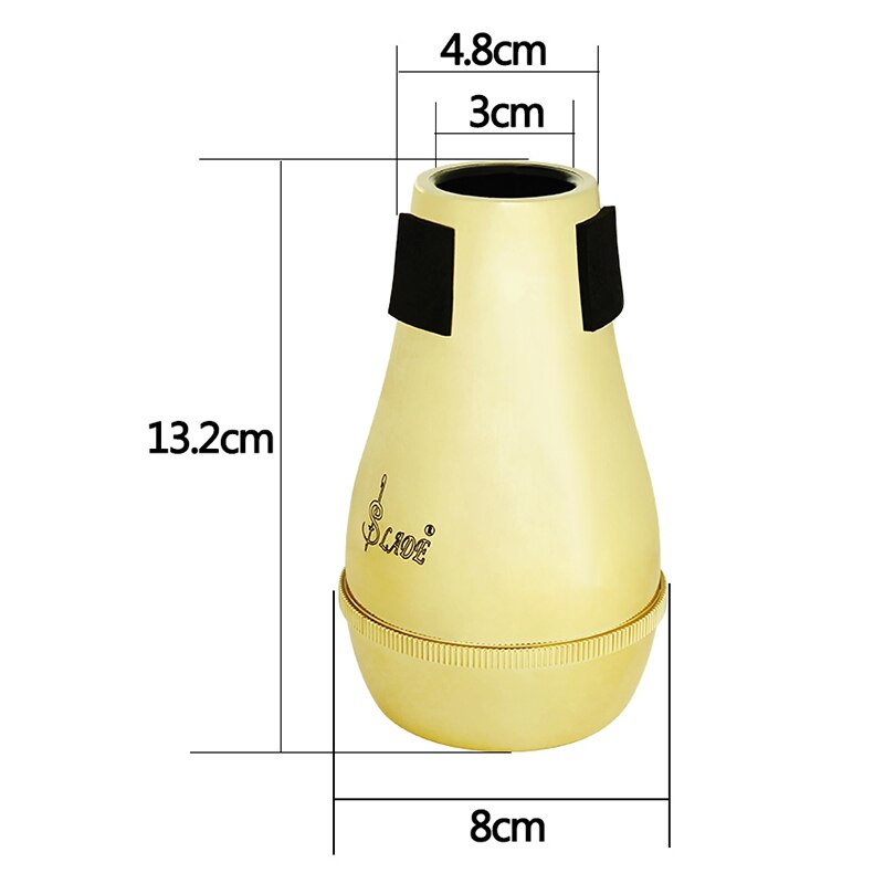 MMFC-SLADE Praktijk Trombone Straight Mute Demper Mute ABS Materiaal voor Alto Tenor Trombones