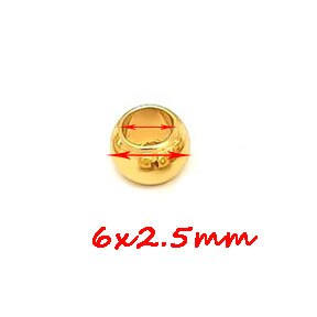 100 Stück 2 mm-12 mm 316L Edelstahlperlen Europäische Kugel Metall Großes See Abstandshalter Perlen für Schmuckherstellung Diy Armbinde Halskette: Fluoreszierende Gelbe