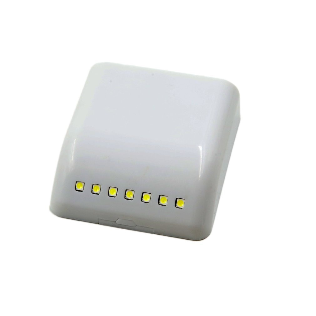 7 LED contrôle de capteur intelligent activé porte murale monté veilleuse blanc pur petit lumière LED pour armoires armoire tiroir