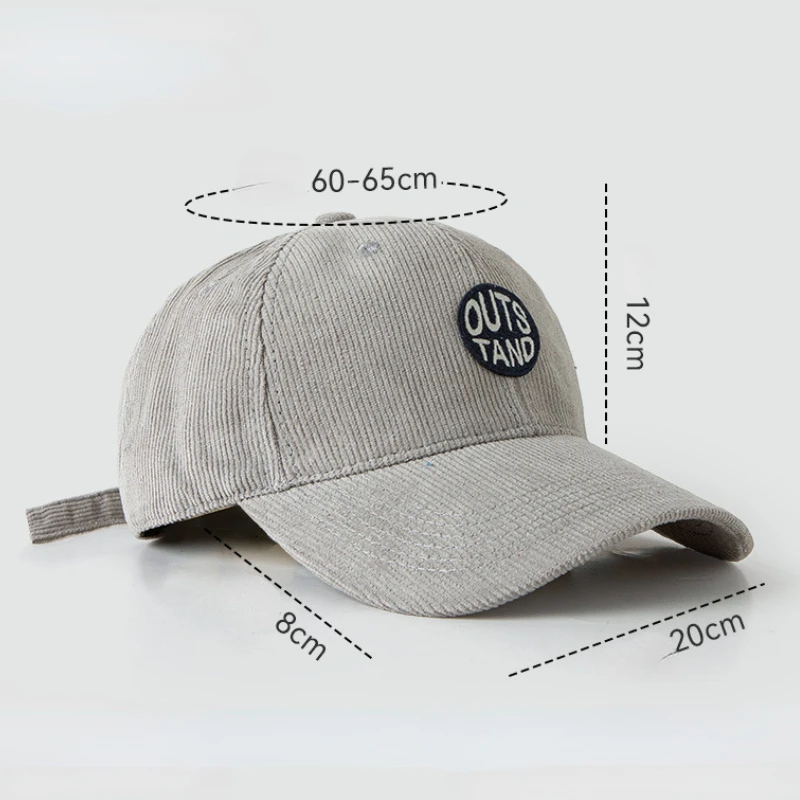 groß Kopf Baseball Kappen für Männer Kabel Wärme Winddicht Herbst Winter Gestickte Mütze Frauen Snapback Deckel Trucker Hütte Gorras