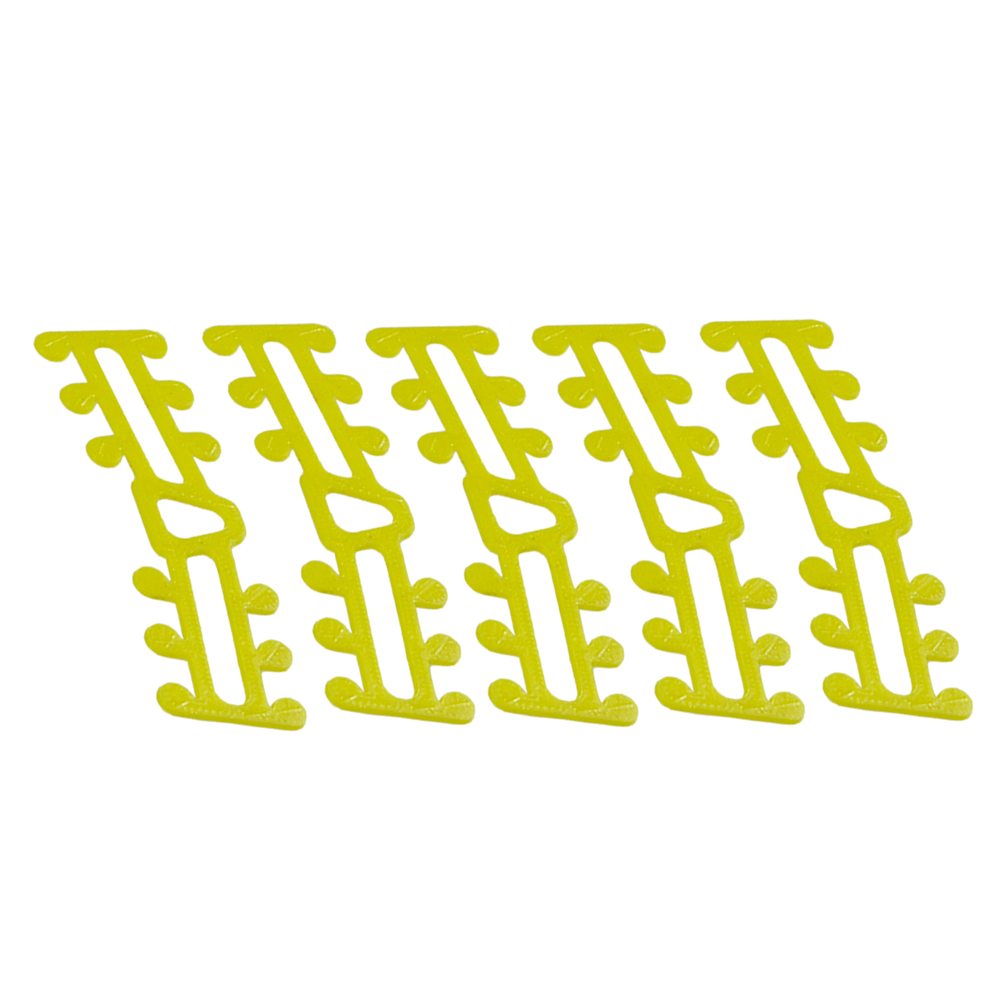 5 Pcs 3D Gedrukt Masker Strap Extender Size Aanpassing Gesp 5 Pcs Vierde Versnelling Verstelbare Anti-Slip Masker Oor grips Extension Haak: Yellow-S