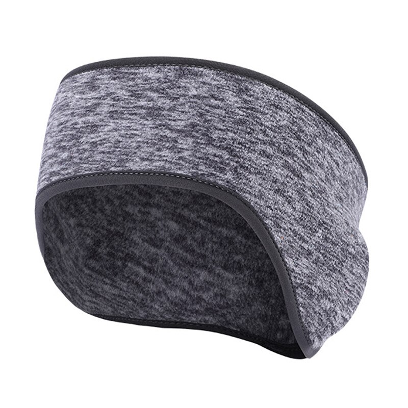 Warm Oorbeschermers Unisex Vrouwen Mannen Fleece Oor Warmer Winter Head Band Ski Oorkap Hoofdband Haarband Oorwarmers: Gray