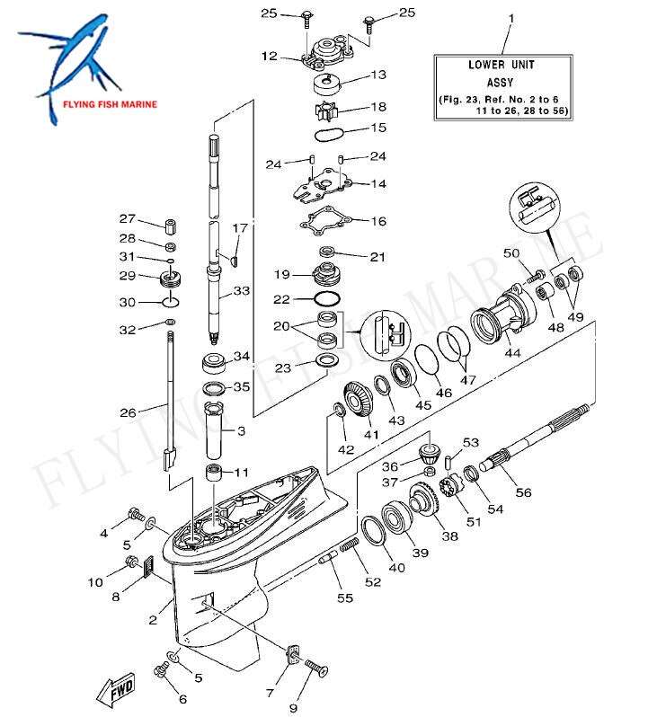 Båtmotor 63d-44316-00 vattenpumpspackning för yamaha 2- takt 2- takt 40hp e40x 40x utombordsmotor
