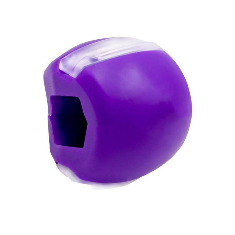 Jawline Exercise Ball Chin Slimming Jawline Neck Face Toning Jaw Exerciser Exercise Fitness Ball: Purple