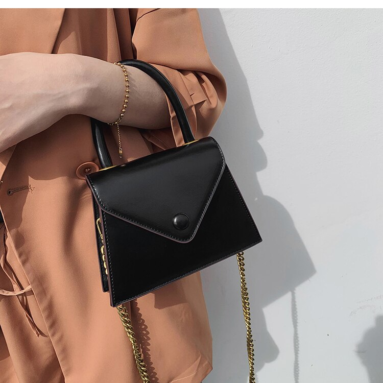 Originele macaron schoudertas & handtas crossbody tas breedte 20cm hoogte 15cm dikte 7cm: Zwart