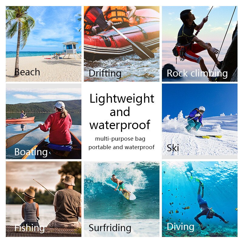 2L Waterproof Dry Bag Pack Sack Swimming Rafting Kayaking River Trekking Floating Sailing Canoing Boating Water Resistance