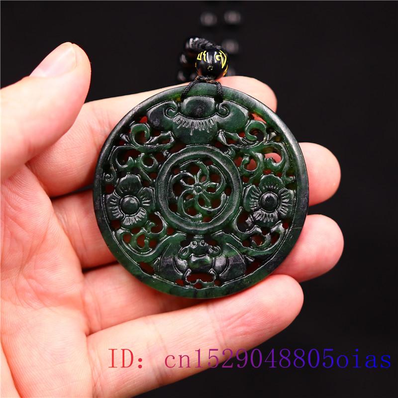 Jade Bat Hanger Mode Gesneden Charm Sieraden Chinese Ketting Natuurlijke Zwart Groen Amulet