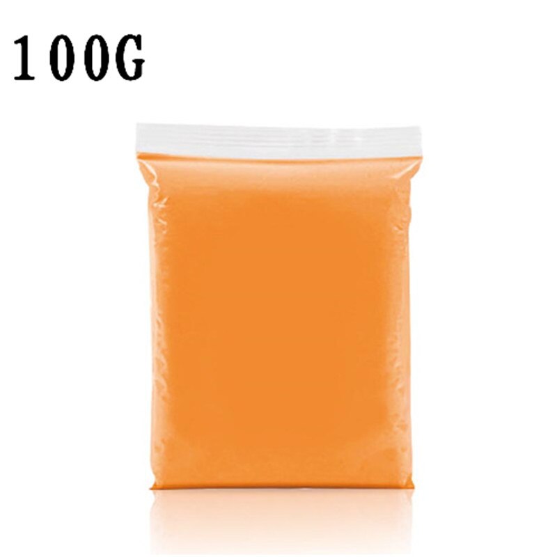 Fluffy Slime Toys Kids DIY Modelling Polymer Clay Intelligent Learning Education Slime Additives Plasticine Toys For Children: Orange