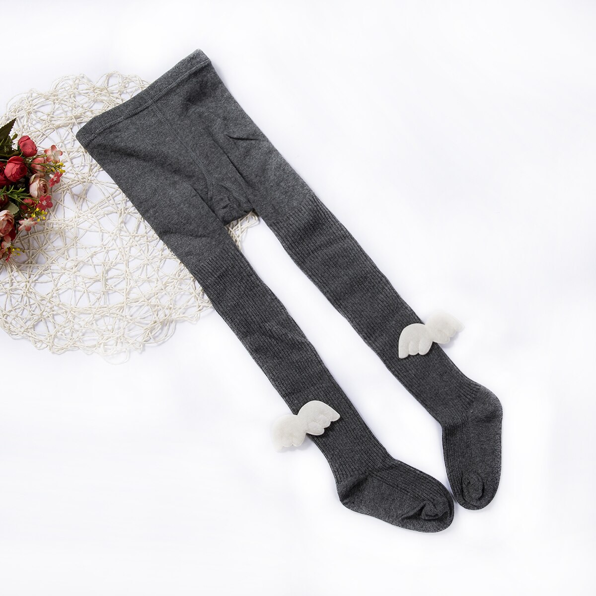 Noworodek rajstopy dziecięce dzieci pończochy dziewczynek rajstopy niemowlę Meisjes Kleding dla dziewczynki chłopiec Stocking jednolity kolor: Ciemny szary / 4-6 years