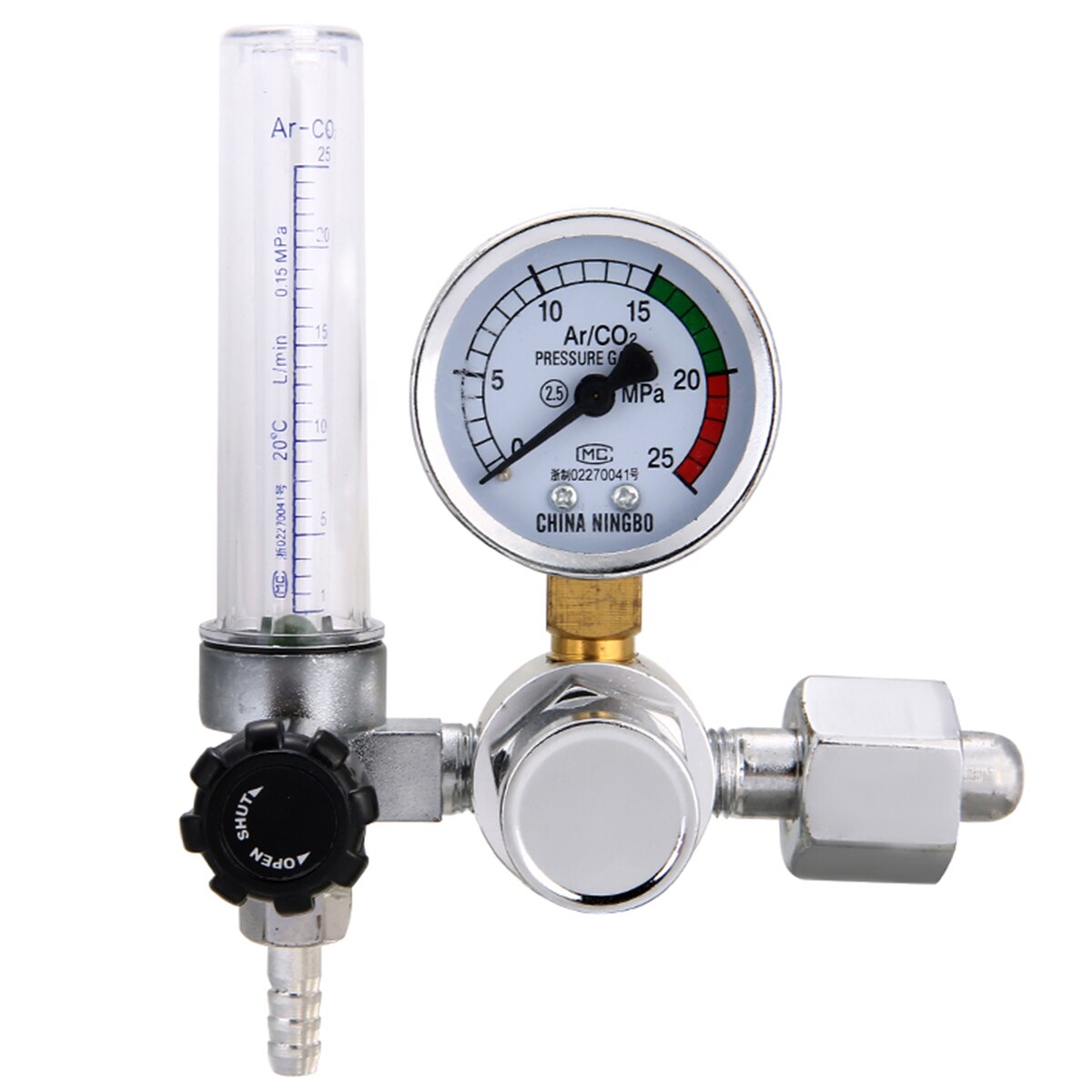 Weld Gas Regulator Gauge 0-25MPa Argon CO2 Pressure Flow Regulator MIG MAG Welding Gauge Pressures Reducer Metal Gas Regulator