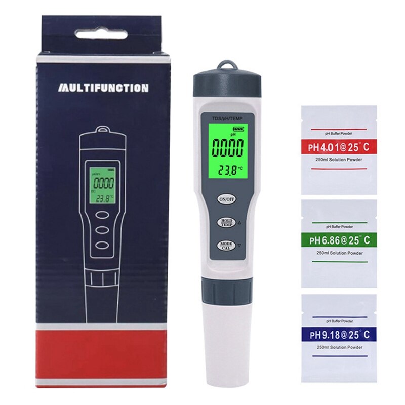 Three-In-One PH Measuring Pen Meter Acidity Meter ... – Grandado