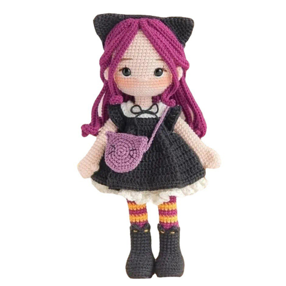 Joli Gril Crochet Kit poupée bricolage tricot amigurumi Crochet animaux kits noël chat chien lapin jouet oiseau insecte fait à la main