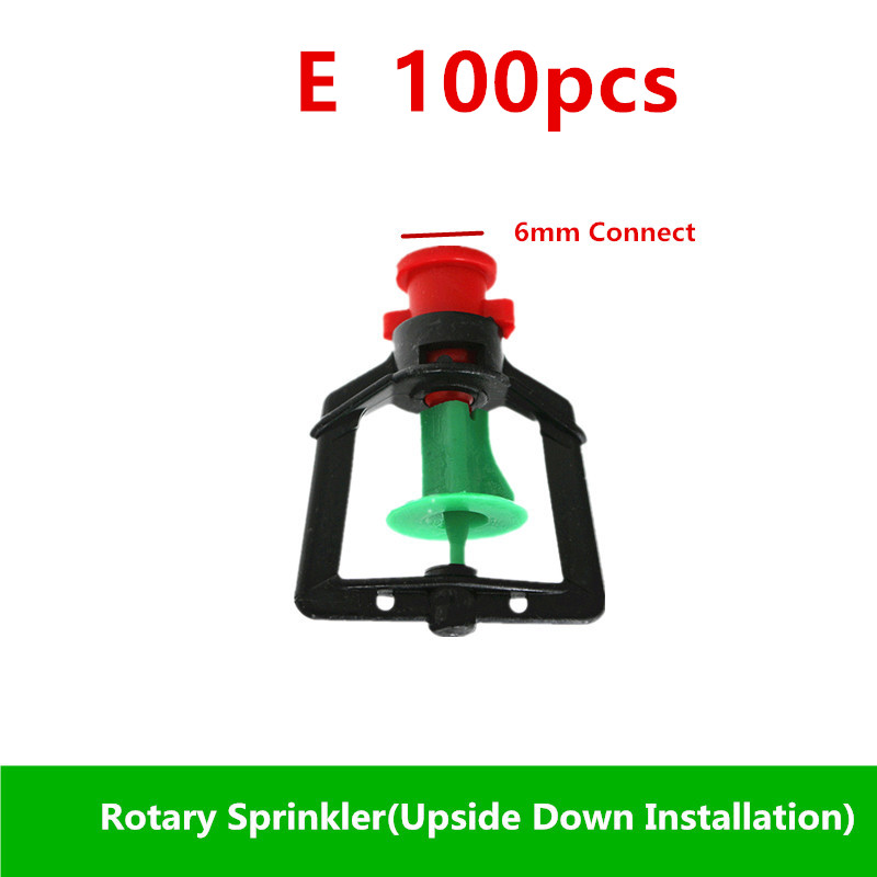 Micro irrigatore capovolto con spruzzatore a 360 gradi di tipo G in ugelli di nebulizzazione per rifrazione in serra per irrigazione a goccia: Viola