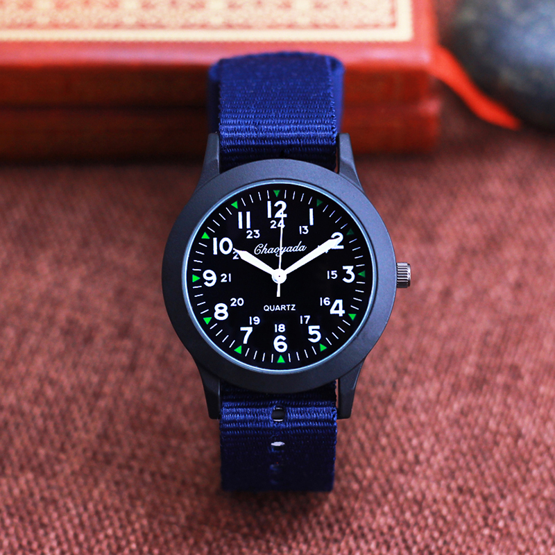 2024 célèbre chaoyada enfants garçons filles étudiants homme toile respirant résistant à la sueur 24 heures montres: jaune clair