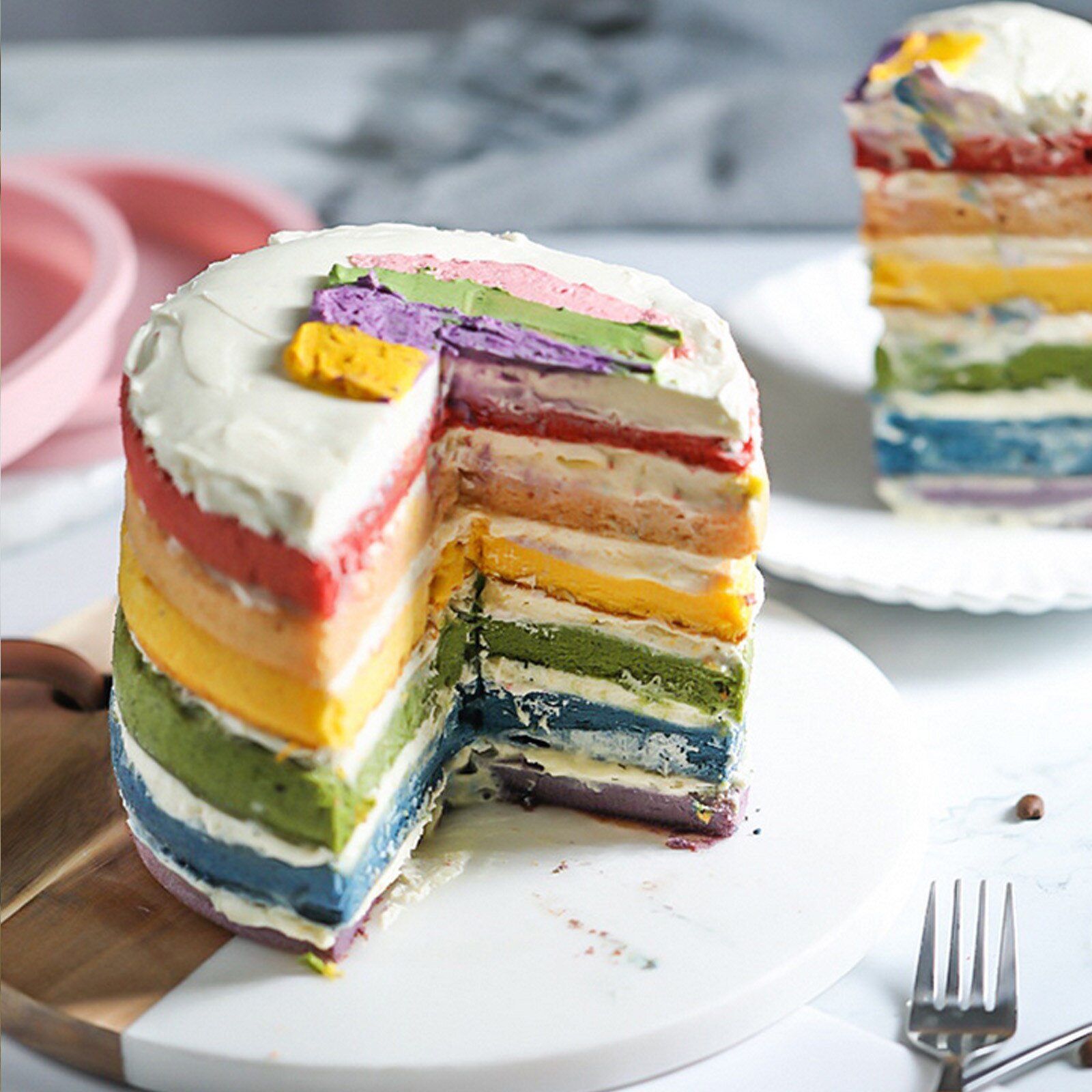 Unieke Slice-Gratis Gelaagde Cakevorm Bakplaat Cakevorm Accessoires Lade Chiffon Cakevorm Keuken Bakvormen Siliconen Mal