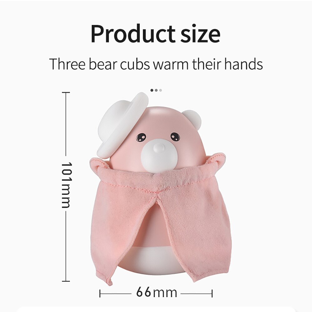 Schattige 2 in 1 draagbare usb oplaadbare elektrische handwarmers 4000 mah powerbank dubbelzijdige handwarmer