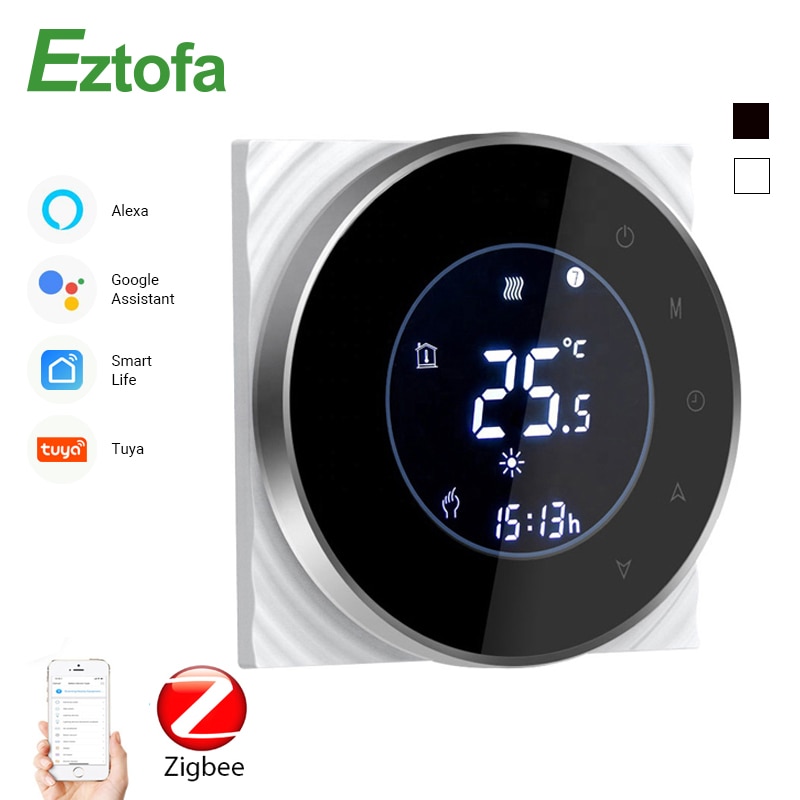 ZigBee Clever Thermostat Temperatur Regler Hub Erforderlich Wasser/Elektrische Boden Heizung Wasser/Gas Kessel Mit Alexa Google Hause