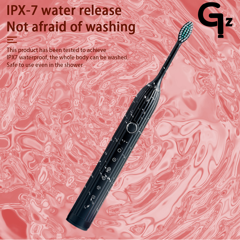 Cepillo de dientes eléctrico N105 para niños y adultos, cepillo recargable con temporizador, 6 modos, 8 cabezales, ipx 7, resistente al agua