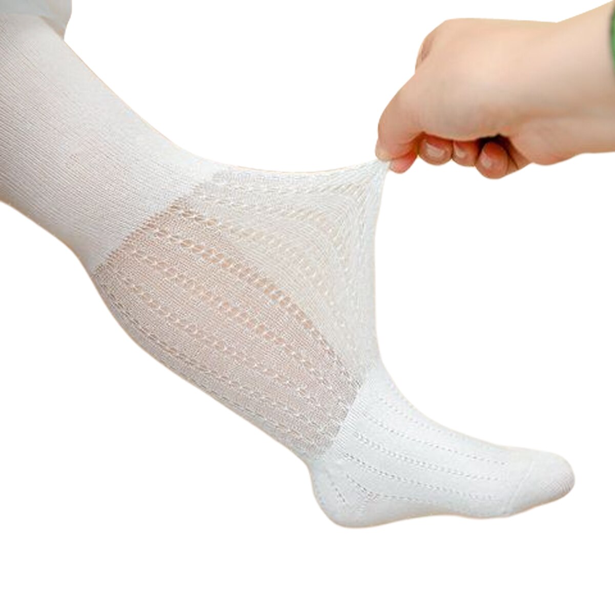 Por leggings de cor sólida da menina simples verão bebê anti-mosquito malha respirável meia-calça de uma peça