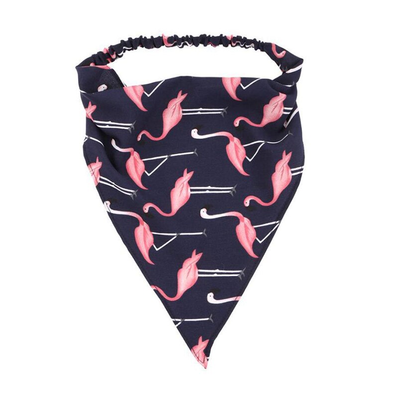 Bloem Gedrukt Driehoek Haar Boog Sjaal Dot Bandana Hoofddoek Haar Tie Pols Lint Hoofdband Voor Vrouwen Haaraccessoires: 6