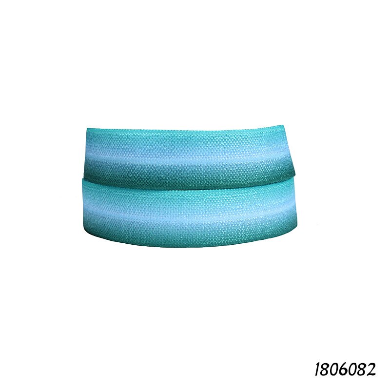 (50 yards/parti) spandex nylon stof regnbuegradient ombre trykt fjende elastisk bånd: E1809005