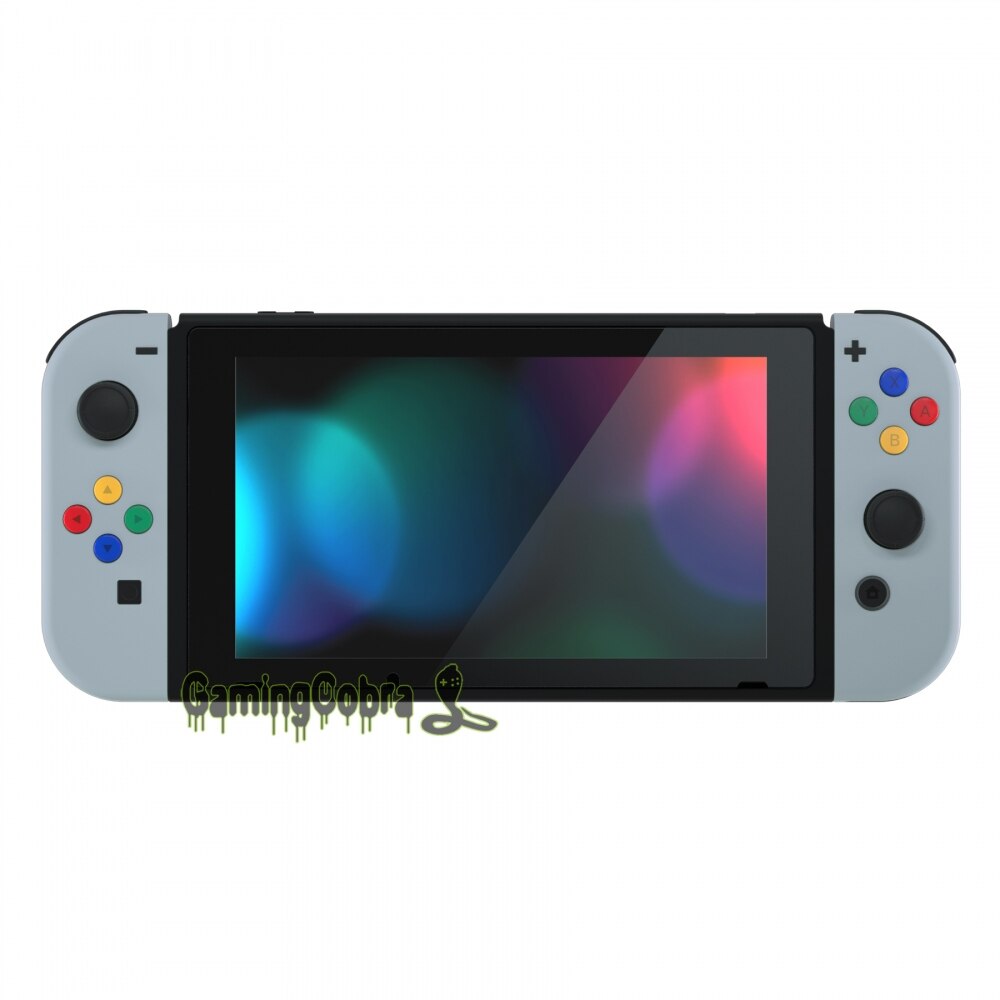 Hope Gray Soft Touch Controller Housing With Colorful Buttons Replacement Shell with Tools for NS Switch Joy-Con