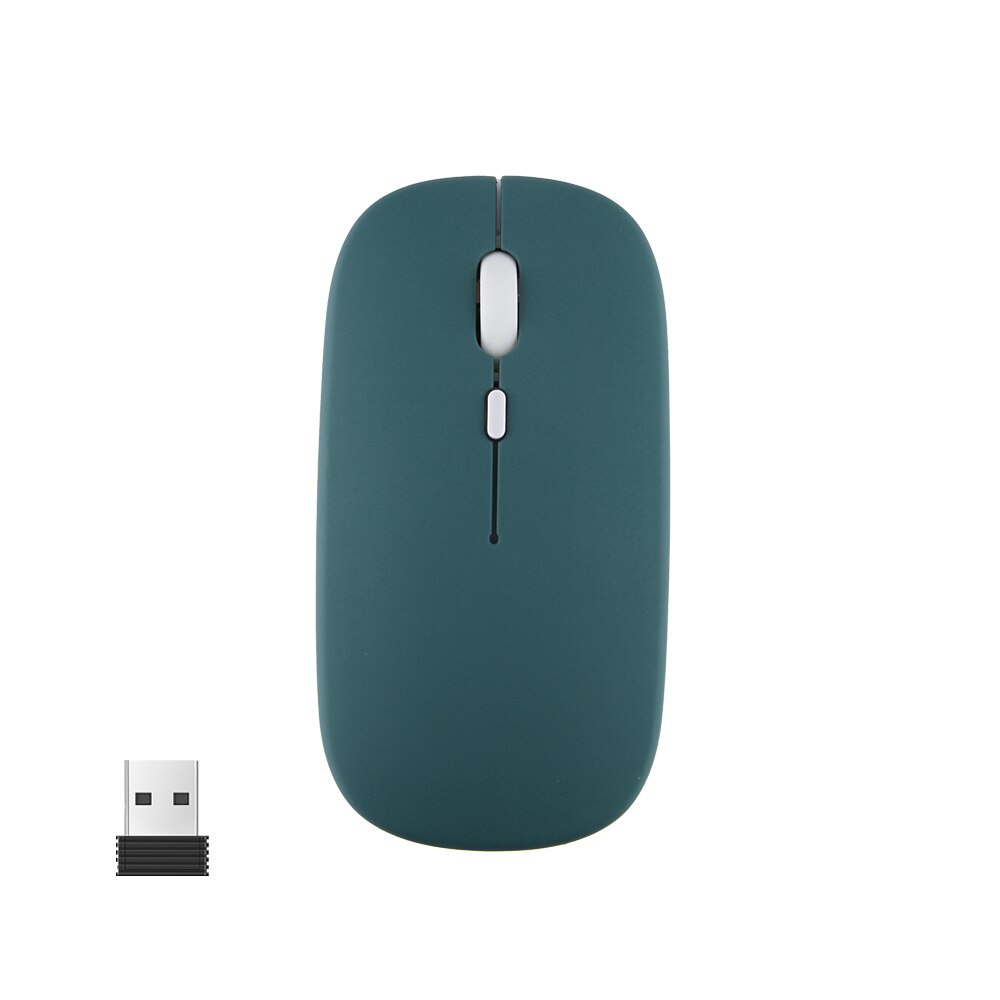 Witte Muis Computer Draadloze Muis Bluetooth Oplaadbare Muis Ultradunn... – Grandado