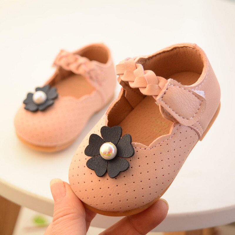 Kids Summer Party Footwear Sweet Toddler Girls Sandals Flowers Baby Dresses Shoes Floral Children Girls Princess Shoes Y186: Pink / 15(Length 11.5cm)