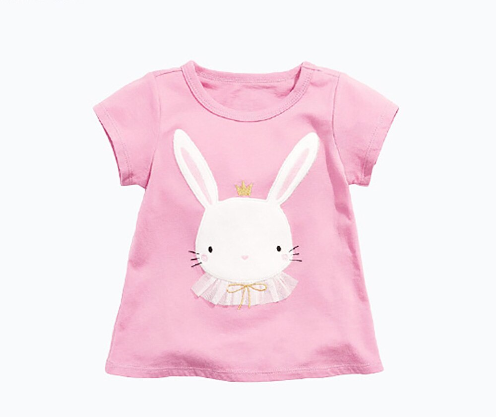2021 Niewspecial Summer girls t-shirt t-shirt per bambini a maniche corte europea e americana t-shirt per bambini in cotone lavorato a maglia