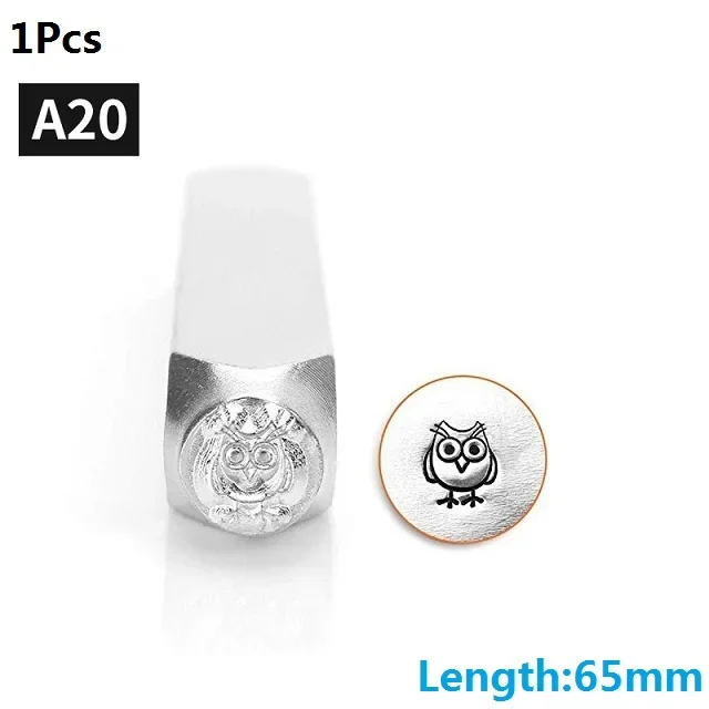 Metalen stempels voor het maken van sieraden, ponsstempels, leer hout, leer, doe-het-zelf, beginners en professionals, 6 mm, 1/4"