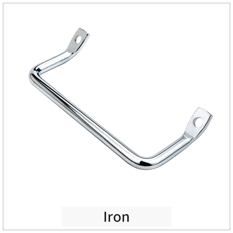 304 stainless steel round bar bending angle flat head inclined handle industrial cabinet door handle equipment handle: 350mm / Blue