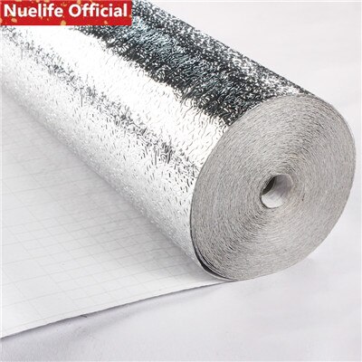 Autocollant auto-adhésif en papier aluminium | Papier épais résistant à l'humidité pour armoire, autocollant de cuisine, carrelage, poêle à haute température, feuille d'aluminium en étain: A / 60cmx500cm