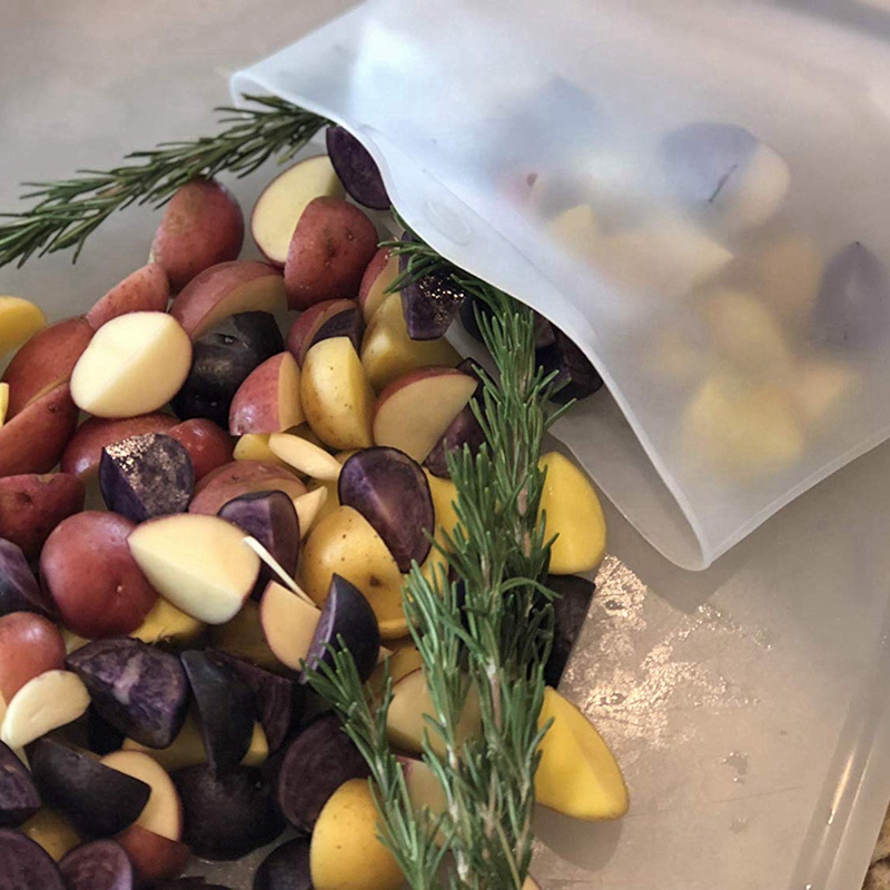 2- pack premium återanvändbara stora matlagning silikon sous vide påsar färska hålla miljövänlig mat bevarande nedsänkning cirkulatorer