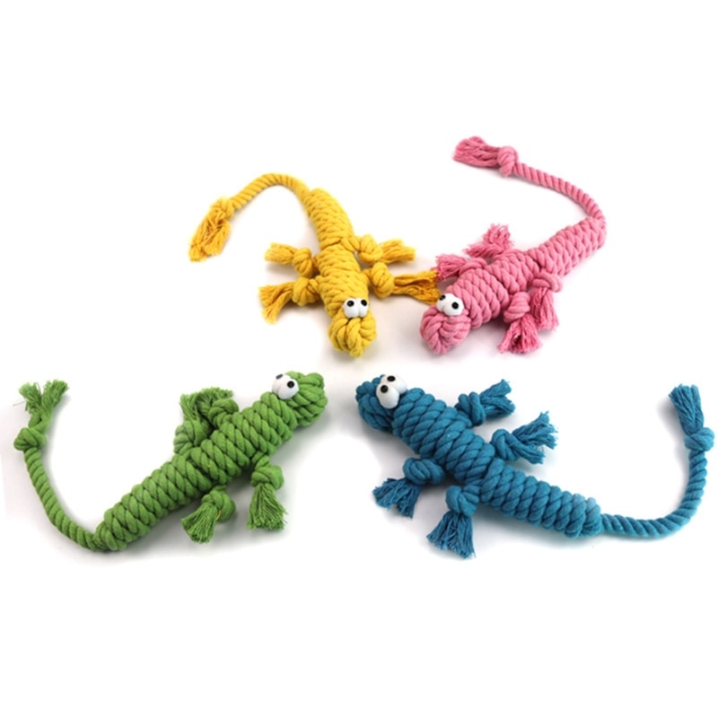 Durable Crocodile Doll Tough Dog Clean Teeth Cotton Rope Chewing Toy Puppy Chew