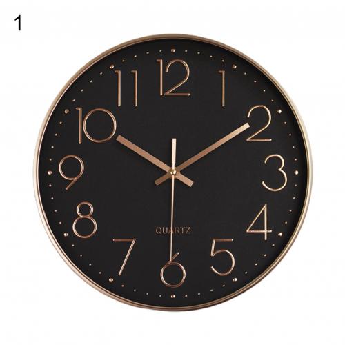 Simple Quartz Wall Clock Cafe Office Home Digital Silent Timepiece Decoration: 1